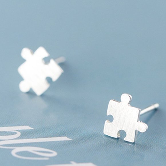 Jewelry - Puzzle Stud Earrings